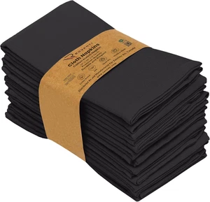 Cloth Napkins Set of 12, 18X18 Inches Napkins Cloth Washable, Soft, Durable, Abs - Picture 1 of 12