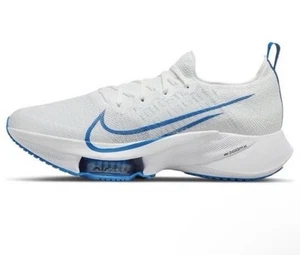 Hombres Nike Air Zoom Tempo Next% Flyknit Zapatos Talla 10 Blanco Foto Azul CI9923-104 - Imagen 1 de 6