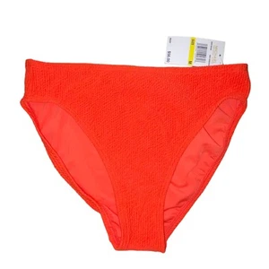 Pantalones de bikini Michael Kors para mujer texturizados de pierna alta sangría medianos - Imagen 1 de 5