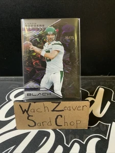2023 Panini Black - Aaron Rodgers Royal Parallel  /75 - Picture 1 of 8