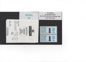 Machin Blue Ma12 BPMA TROLLOPE 200 O/P APRIL 2015 A001 Sammler PAAR POST GO - Bild 1 von 1
