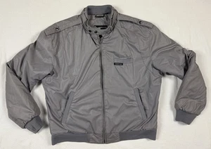 Men’s Vintage Members Only Gray Bomber Jacket Europe Craft 42 L - Picture 1 of 10
