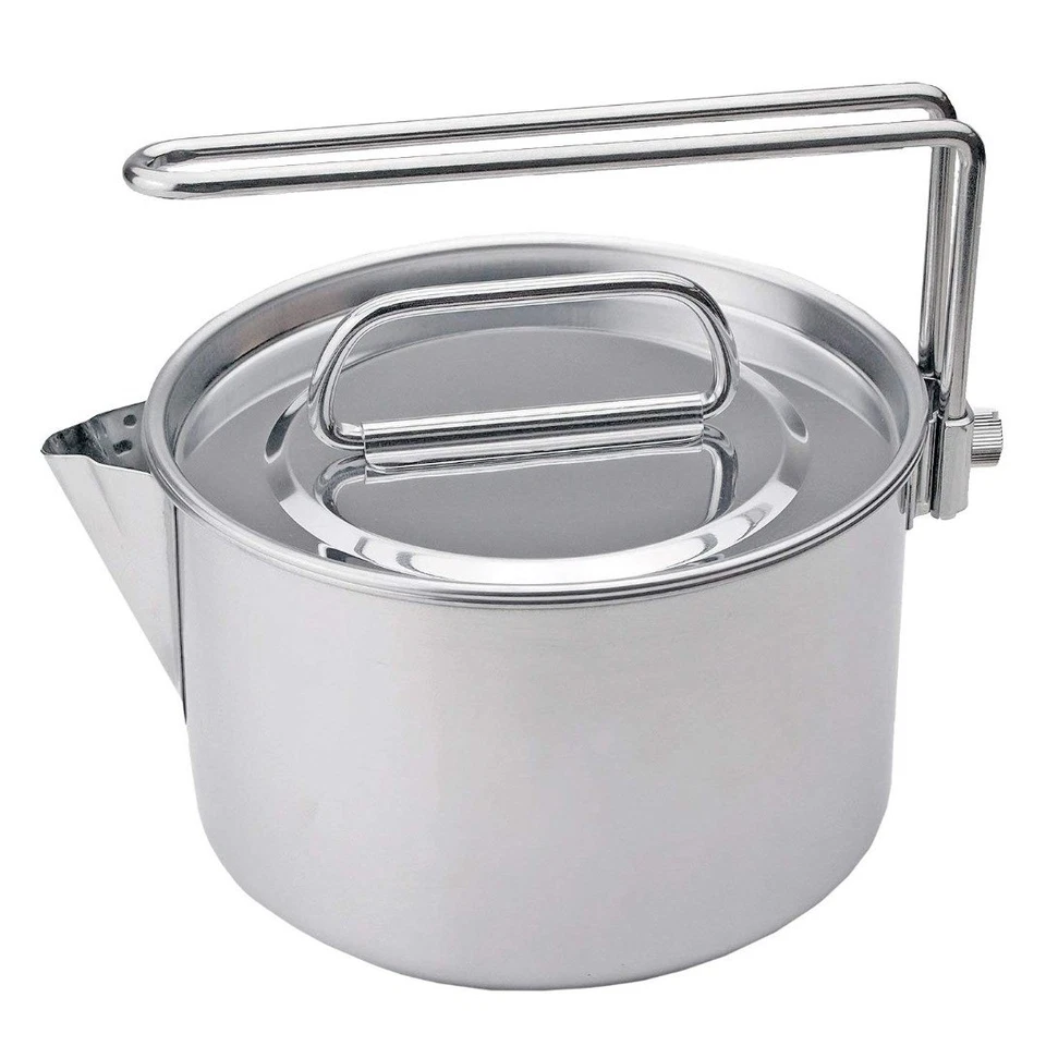 Captain Stag Camping Pot Titanium Kettle Cooker 900ml