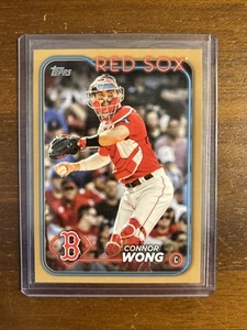 2024 Topps Series 1 CONNOR WONG #104 Gold Parallel /2024 Red Sox - Picture 1 of 7