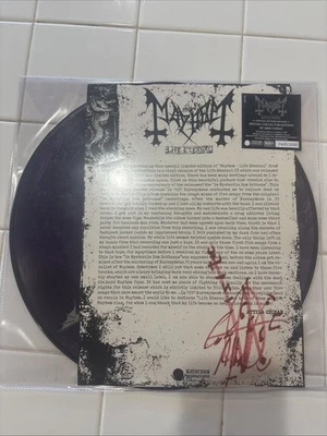 MAYHEM - LIFE ETERNAL ORG LIM. NUM. PICTURE DISC 2020      DARKTHRONE,SATYRICON - Image 1 of 3