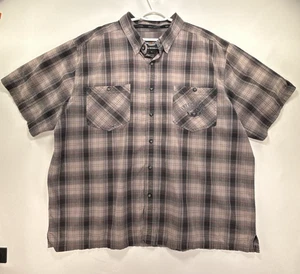 Camisa de trabajo Harley-Davidson Y2K abotonada para hombre 3XL manga corta a cuadros - Imagen 1 de 22