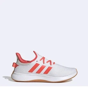 Adidas Mujer Talla 7 Cloudfoam Pure en Blanco y Preciado Logo del Trifolio Escarlata Nuevo en Caja - Imagen 1 de 7
