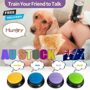 Talking Pet Starter Recordable Speaking Buttons Dog Training Communication ToyUL - Picture 1 of 14