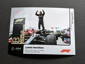 2020 Topps Now Formula 1 #13 F1 Lewis Hamilton 7th World Title /5266 - Picture 1 of 2