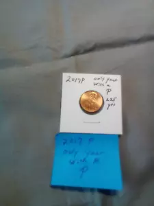 2017 p only year with a P mint mark 225 yrs. Uncirculated - Picture 1 of 2