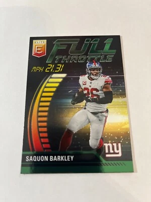 2023 Panini Donruss Elite Full Throttle #FT-SB Saquon Barkley Green - Image 1 of 2