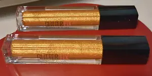 (Lot Of 2) Maybelline New York - Glitter Fix Glitter Lip Gloss #60 GOLD BOOST - Picture 1 of 2