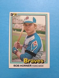 BOB HORNER 1981 DONRUSS BASEBALL CARD # 99 H0710 - Picture 1 of 1