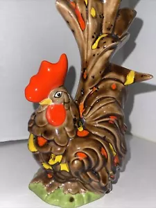 Rooster Chicken Statue Figurine Ceramic Bird Farmhouse Country Barnyard 12” Tall - Picture 1 of 12