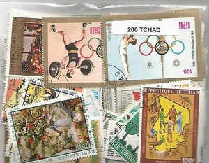 Lot von 200 Briefmarken Tschad - Bild 1 von 1