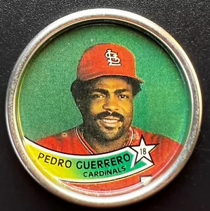 Topps Coins 1989 St. Louis Cardinals ️ #16 Pedro Guerrero excelente estado - Imagen 1 de 3