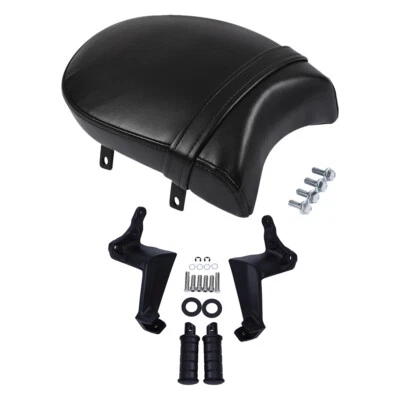 Black Rear Passenger Seat + Foot Pegs Fit For Victory High-Ball Vegas Kingpin - Image 1 of 4