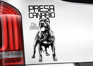 Presa Canario - Dog Car Window Sticker - Canary Mastiff V01BLK - Picture 1 of 1