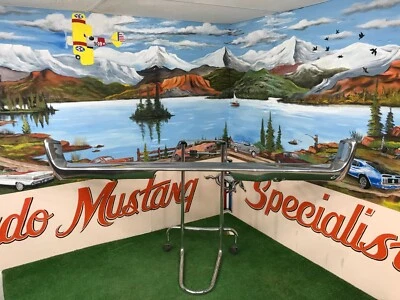 Barra frontal del parachoques Mercury Cougar 1967 1968 usada varias imperfecciones menores Foto 1 de 4