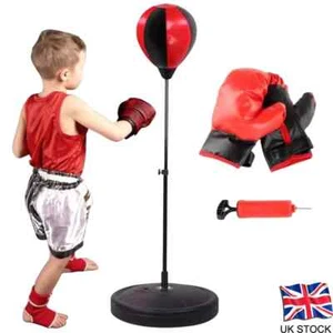 Punch Ball Bag For Children Kids Boxing Kit & Gloves Sport Boxing Ball Set UK - Picture 1 of 9