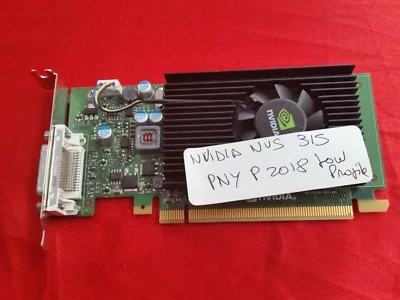 PNY NVIDIA Quadro NVS315 1GB PCIe x16 DDR3 Video Card PNY P2018 VCNVS315-T Low P - Image 1 of 4