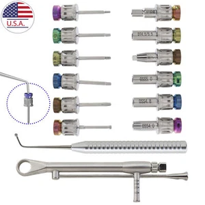 Universal Implant Prosthetic Kit Abutment Screw Driver Hex Octa Triangle Square - Picture 1 of 44