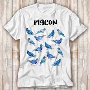 The Pigeons Pigeon List Names Garden Birds T Shirt Top Tee Unisex 4126 - Picture 1 of 3