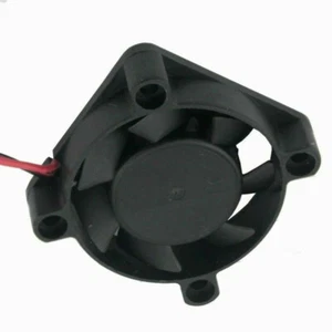 12V 40mm Wide x 10mm 2 Pin Fan Cooling Cooler Heat Sink Black Fast RPM Cool - Picture 1 of 7