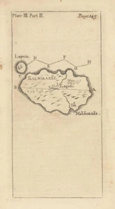 Balnibarbi & Laputa flying island. Jonathan Swift. Gulliver's Travels 1751 map - Picture 1 of 1