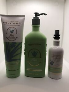 New Bath & Body Works Set Aromatherapy Aloe Orange & Sandalwood 3 piece set￼