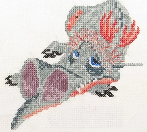 Discworld Errol der Baby Drache gezählt Kreuzstich Kit/Karte 14er Jahre aida - Bild 1 von 3