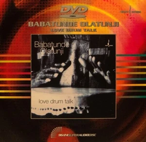 BABATUNDE OLATUNJI Love Drum Talk RARE OUT OF PRINT AUDIOPHILE 96/24 DVD AUDIO - Picture 1 of 2