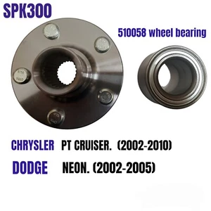 Fit 2002-2009 Chrysler PT Cruiser Dodge Neon Front Wheel Hub Bearing Assembly - Picture 1 of 2