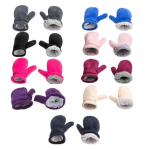 Unisex Winter Fluffy Gloves Windproof Plush Mitten Outdoor Gloves for Toddler - Picture 1 of 18