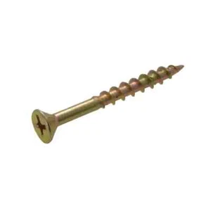 Bremick Pack Size 500 Zinc Yellow Chipboard 10g x 65mm Phillip Timber Screw - Picture 1 of 4