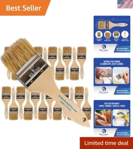 Natural Bristle 2-Inch Chip Paint Brushes - Bulk Set of 24 for Various Paints - Picture 1 of 9
