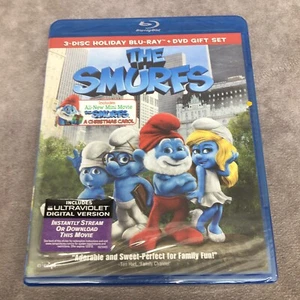 The Smurfs & A Christmas Carol - Blu-ray/ DVD 2011, 3-Disc Holiday Set NOS- Read - Imagen 1 de 12