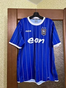 2006/2007 IPSWICH TOWN MITRE RARE HOME SOCCER JERSEY FOOTBALL SHIRT SIZE L MENS - Picture 1 of 8