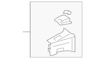 Genuine GM 2009-2010 Pontiac Vibe Fender Upper Rail Assembly Right Side 19183844 - Imagem 1 de 2