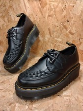 Sidney Leather Creeper Platform Shoes in Black