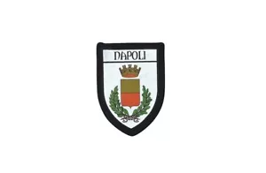 Patch printed embroidery travel souvenir shield city flag naples italy - Bild 1 von 1