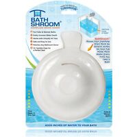BathShroom® Overflow Drain Cover for Fuller and Warmer Baths by TubShroom, White