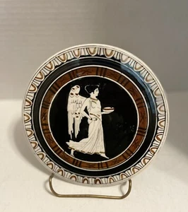 Kepameikoe Ashnai Cerámica Griega Esmaltada Antiguo Arcángel 1928 Pintado a Mano De Colección - Imagen 1 de 7