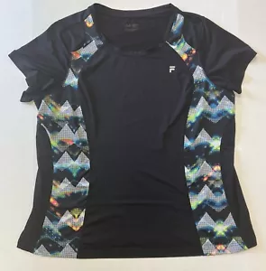 Nike Shirt Womens 2XL Black Dri-Fit Running Lightweight Short Sleeve Top - Picture 1 of 5