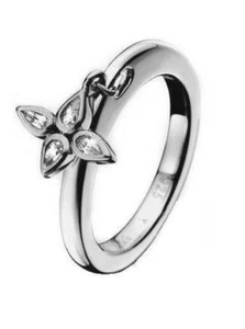 JOOP! Ring Flora silber Zirkonia JJ0835 GR. 59 Beisteckring Charm-Ring Schmuck - Bild 1 von 1