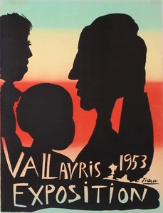 PICASSO - VINTAGE POSTER OF PICASSO EXHIBITION VALLAURIS-1953 - Picture 1 of 1