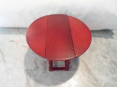 VTG Dollhouse Miniatures 1:12 Gate Leg Drop Side Kitchen Table AMAZING!! - Image 1 of 4