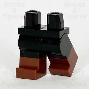 LEGO® Black Legs Minifigure Part Reddish Brown Boots Pattern 43263 970c00pb1023 - Picture 1 of 3