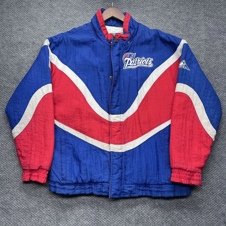 Chaqueta acolchada vintage de los 90 New England Patriots mediana Apex Pro Line RARA PARA HOMBRES  Foto 1 de 4