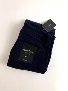 Edyson Stitch Fix Windsor Straight Leg Corduroy Pants Navy Blue Size 25 NWT - Picture 1 of 10